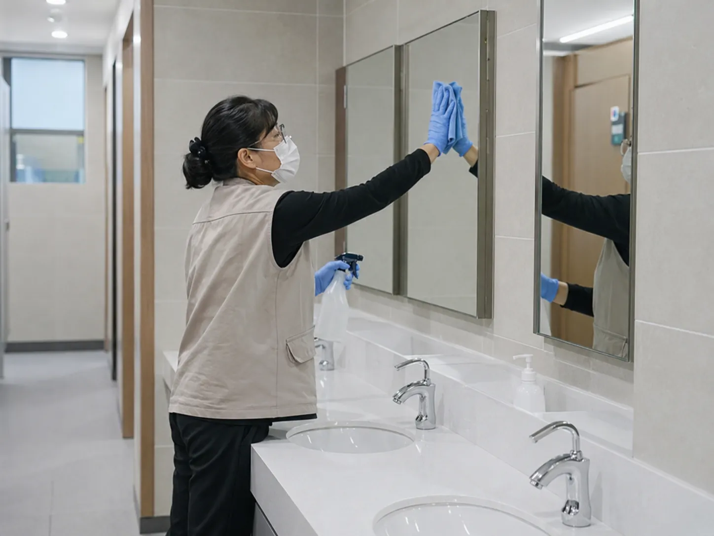 학교 담당자가 요청한 작업 확인 자료의 제공 가능 여부를 살피는 과정
